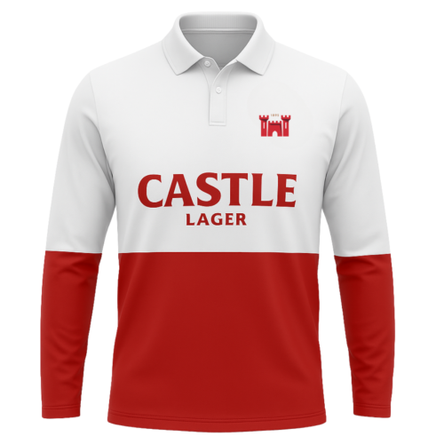 Castle Lager LS Golf Shirt Custom Design