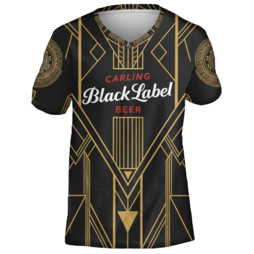 Black Label Mens Crew Neck T-Shirt Custom Design