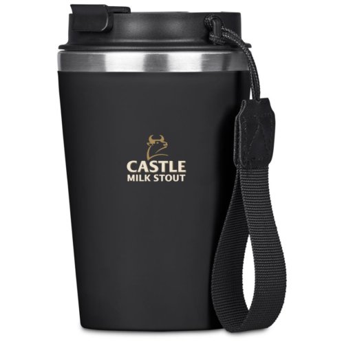Castle Milk Stout Kooshty Luca Stainless Steel & Plastic Double-Wall Tumbler – 350ml