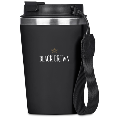 Black Crown Kooshty Luca Stainless Steel & Plastic Double-Wall Tumbler – 350ml
