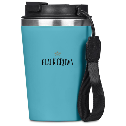 Black Crown Kooshty Luca Stainless Steel & Plastic Double-Wall Tumbler – 350ml