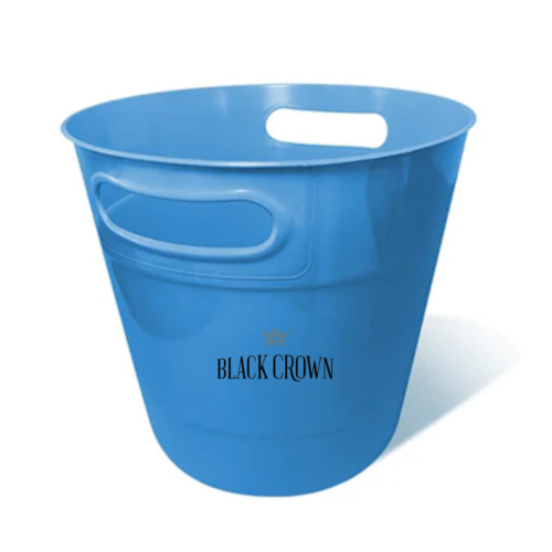 Black Crown 9L Plastic Ice Bucket